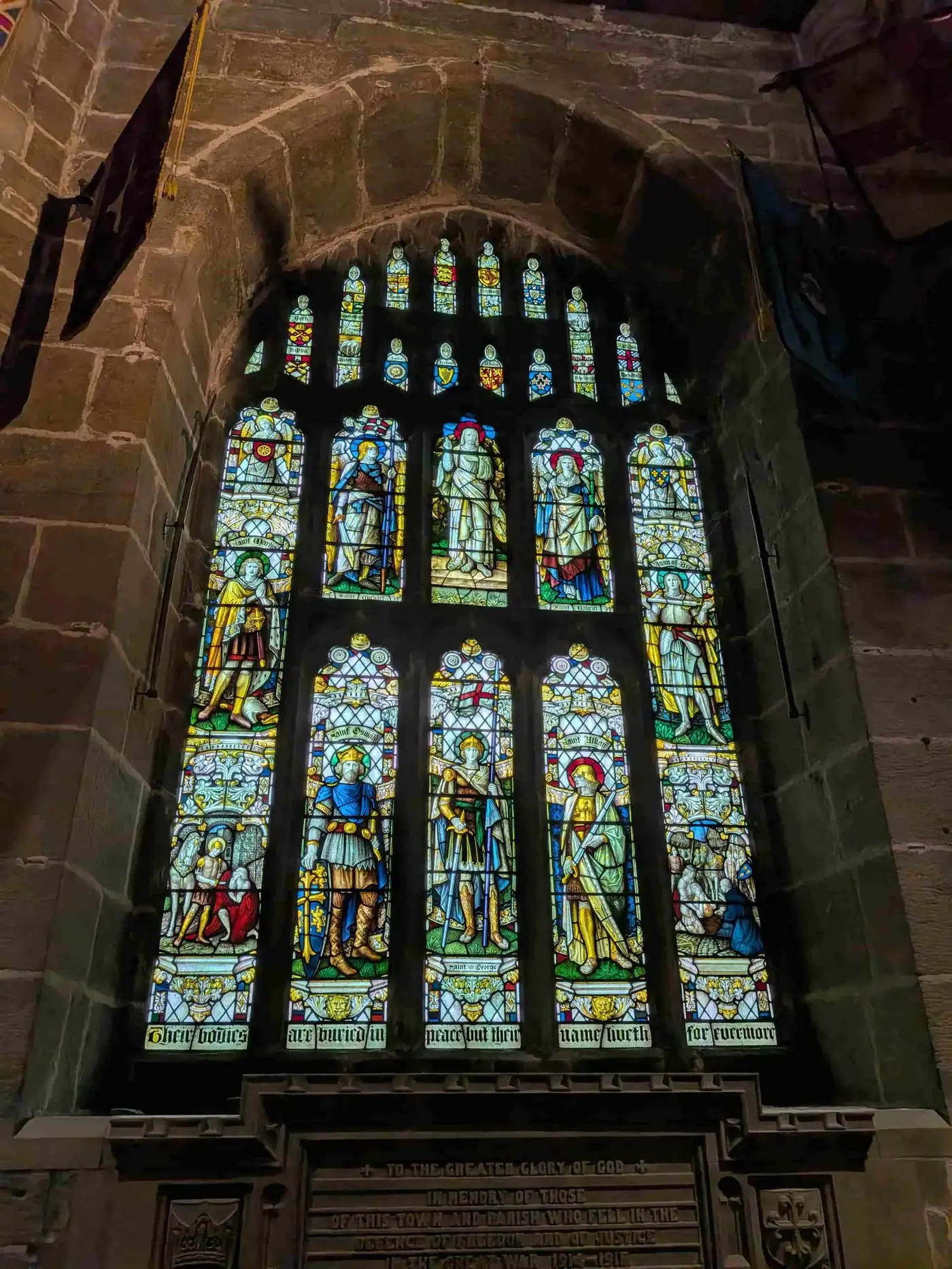 Stained glass in Holy Trinity Church, Skipton