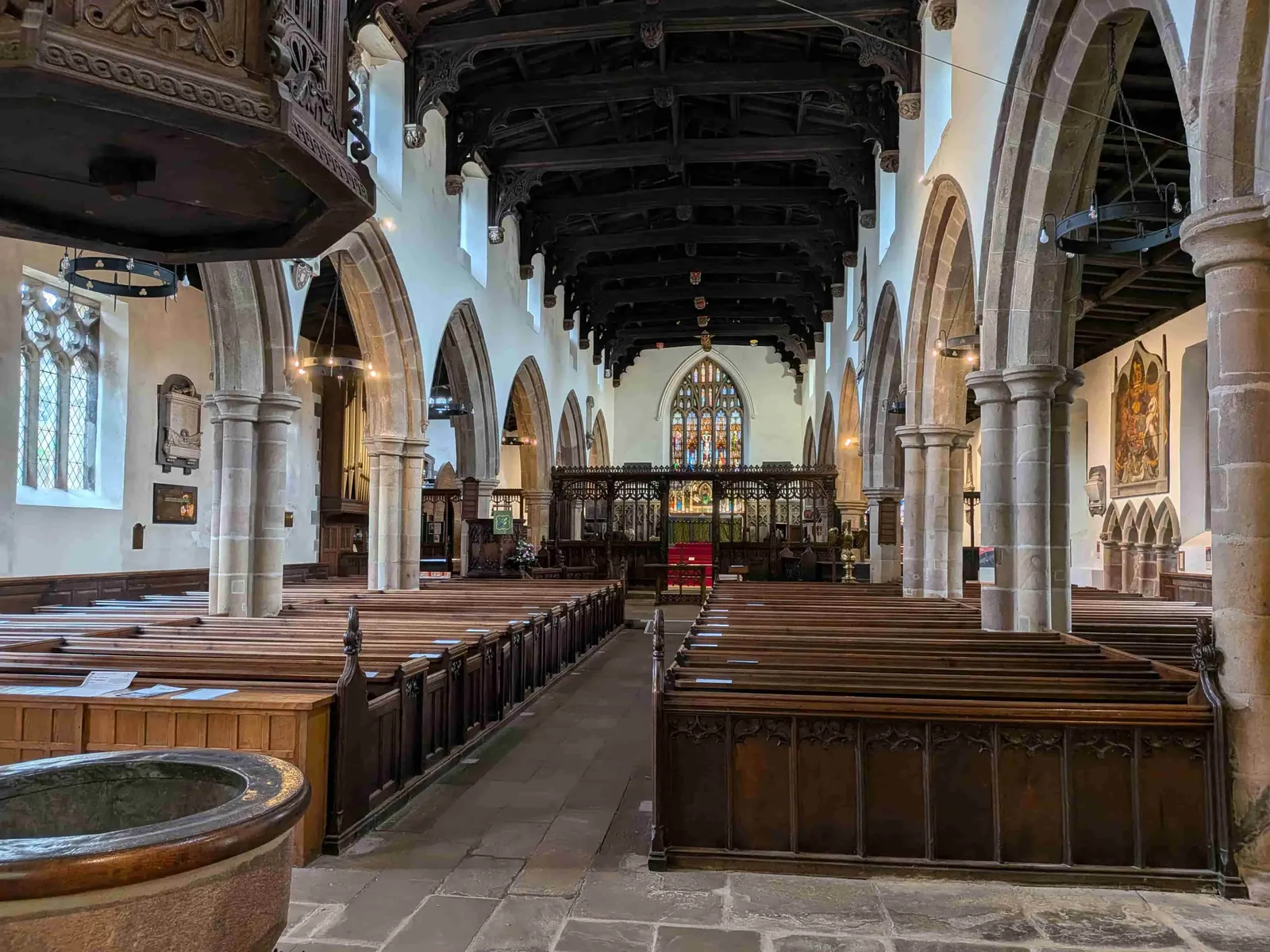 Inside Holy Trinity Church, Skipton